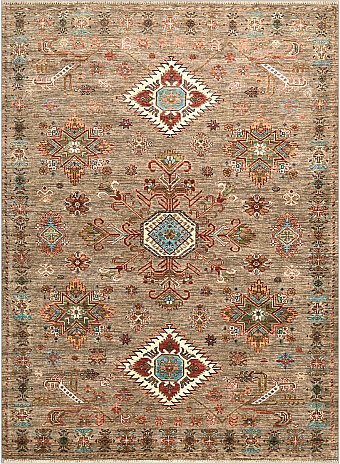 Шерстяной Пакистанский ковер Kazakh №4804 246x174cm