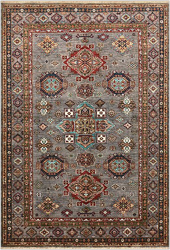 Шерстяной Пакистанский ковер Kazakh №4805 250x169cm