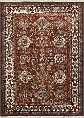 Шерстяной Пакистанский ковер Kazakh №4807 287x210cm