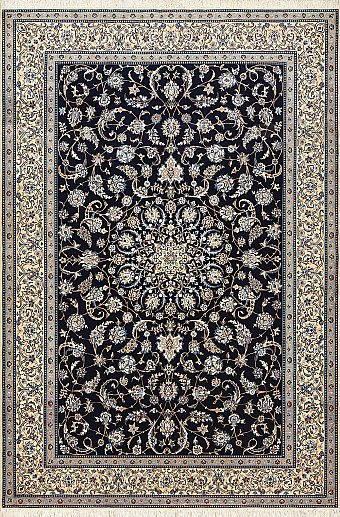 Персидский Nain ковер №1861 303x204cm из шелка и шерсти