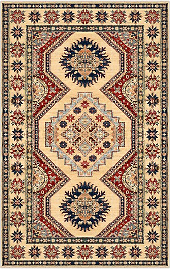 Шерстяной Кавказский ковер Kazakh №1522 228x145cm