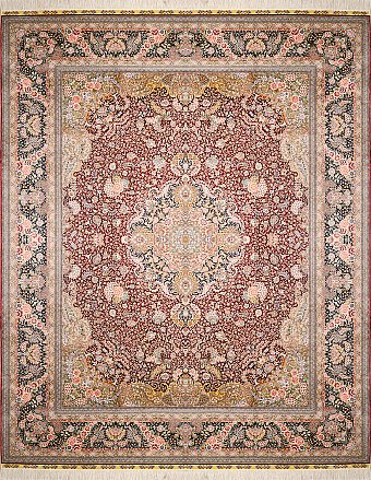 Шелковый Турецкий ковер Hereke №3580 305x247cm