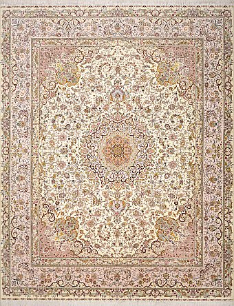 Турецкий Hereke ковер №3586 308x246cm из шелка и шерсти