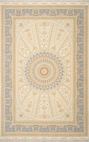 Турецкий Hereke ковер №3588 300x200cm из шелка и шерсти