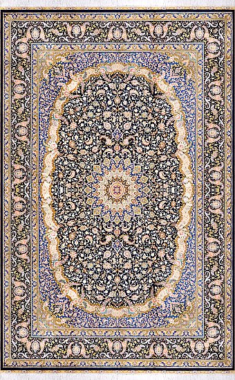 Шелковый Индийский ковер Medallion №3340 310x207cm