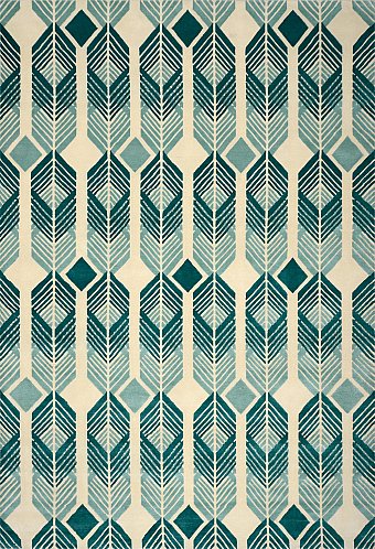 Шерстяной Непальский ковер Plumage Green №3321 300x200cm