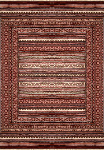 Безворсовый Персидский ковер Zinjan №3557 280x182cm из шерсти