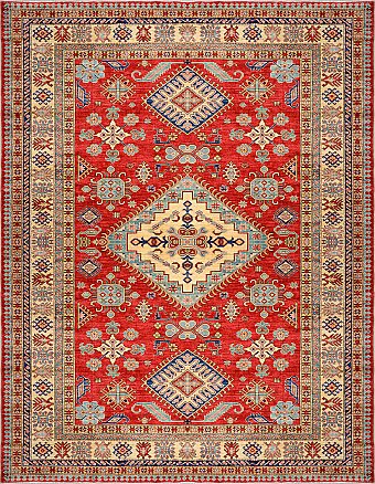 Шерстяной Азербайджанский ковер Kazakh №1524 322x250cm